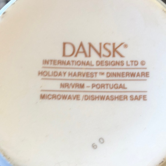 Dansk Holiday Harvest Mug Fruit Ribbons Christmas Cup International Designs - Picture 5 of 5